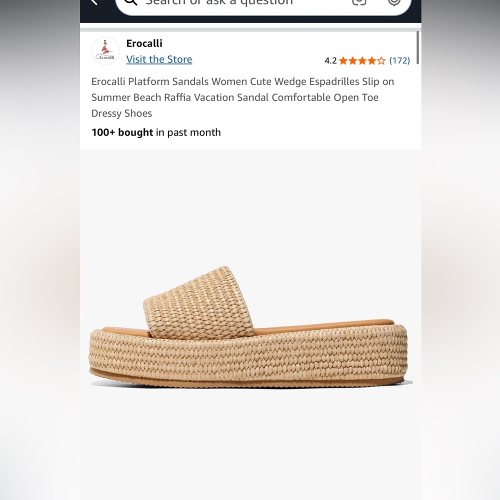 NWT women’s espadrille sandals (size 9)